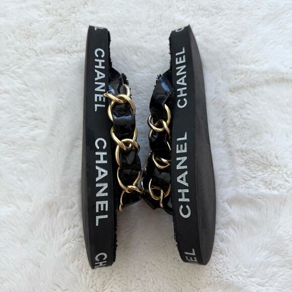 CHANEL women slides with chain size 39EU Authentic - Picture 5 of 7